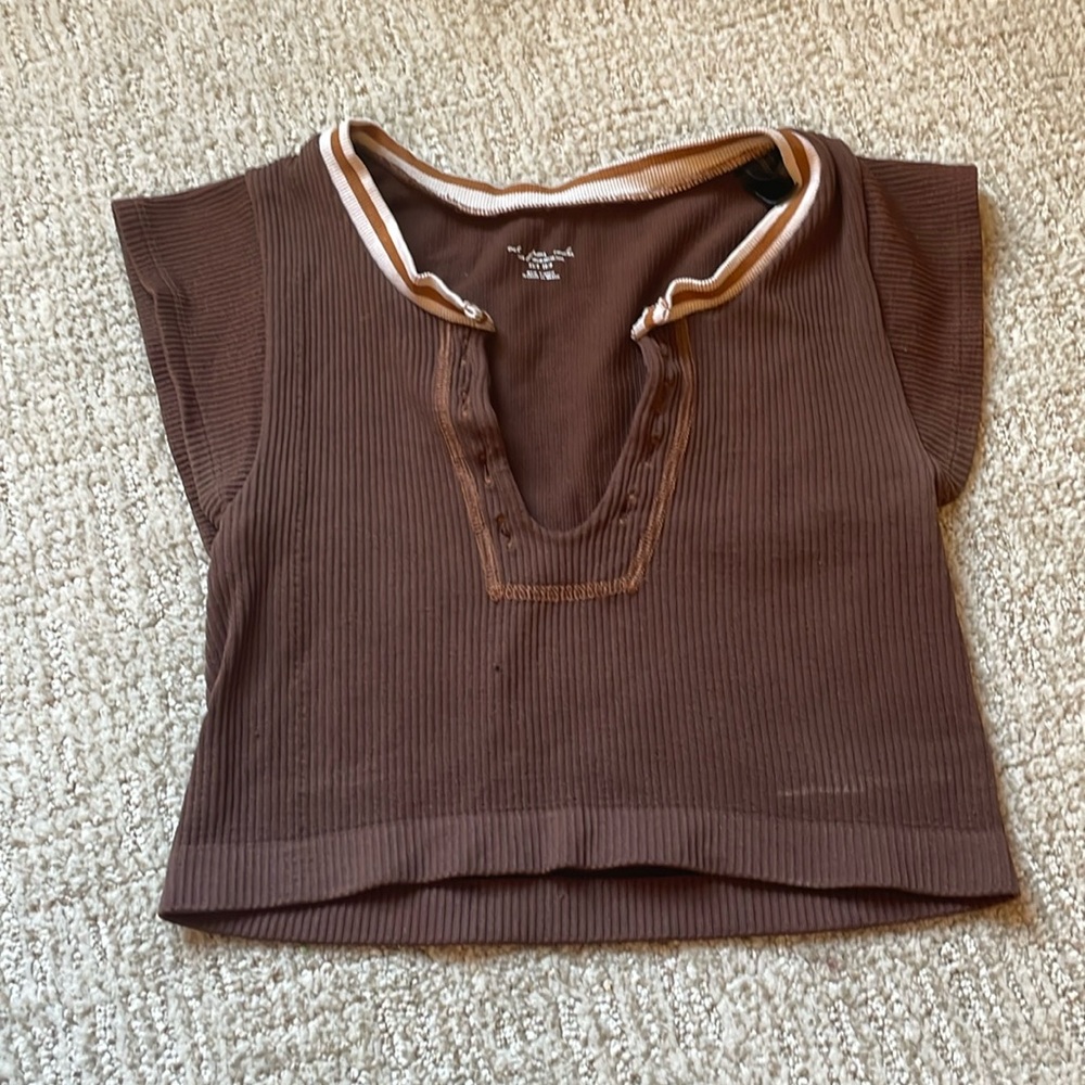 Brown Go For Gold Urban Outfitters Tee